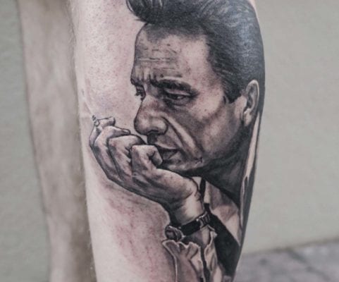 Black and Grey Johnny | Electric Fresco Tattoos PDX