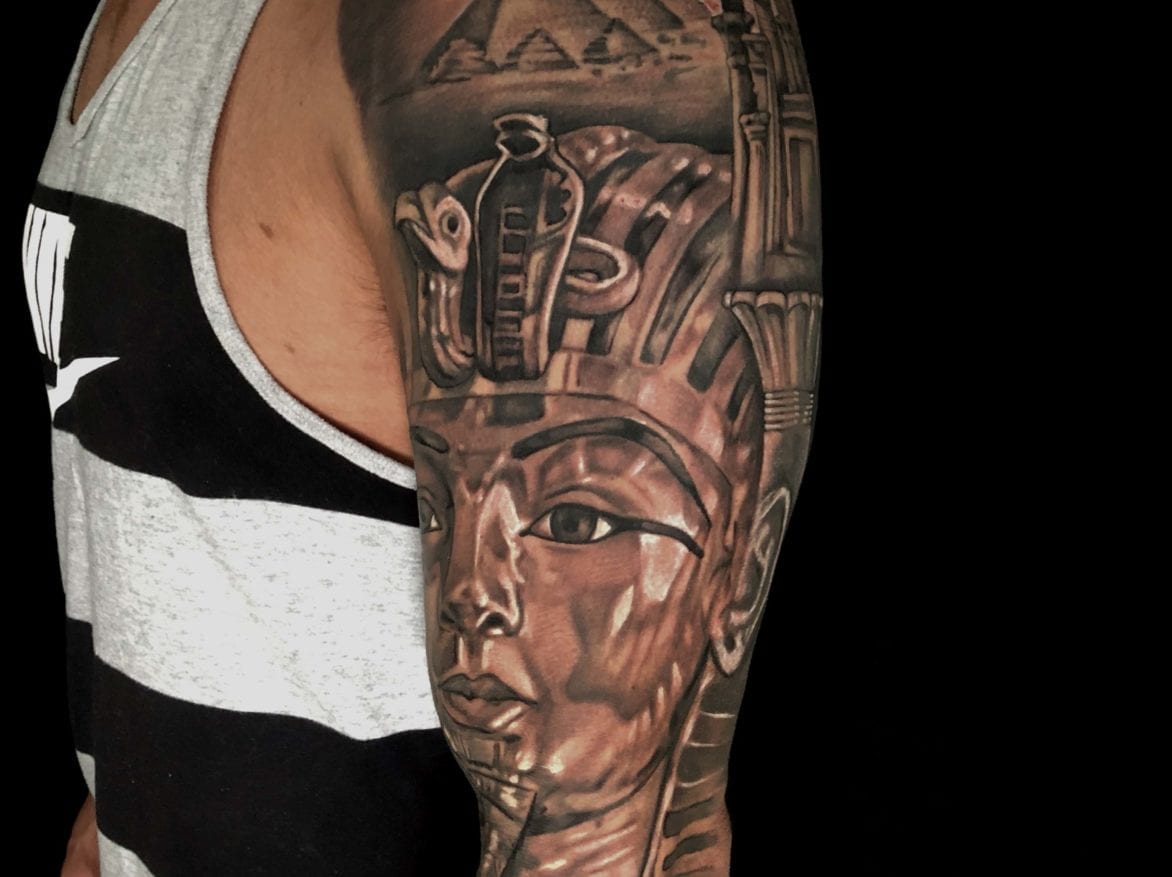 Pharoah Egypt Sleeve | Electric Fresco Tattoos PDX