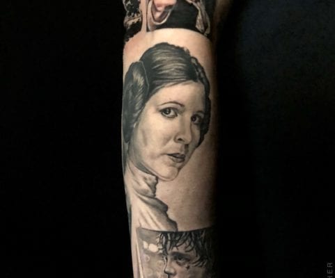 Star Wars Princess Leia | Electric Fresco Tattoos PDX